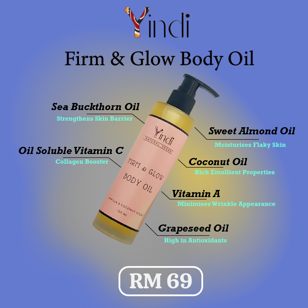 Yindi Firm & Glow Body Oil (150ml)